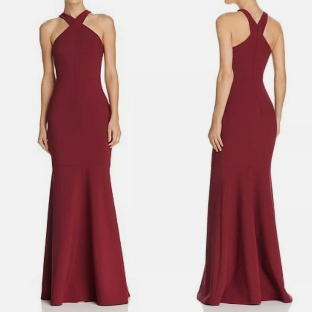 Likely Willa Criss Cross Gown in Zinfandel Size‎ 0